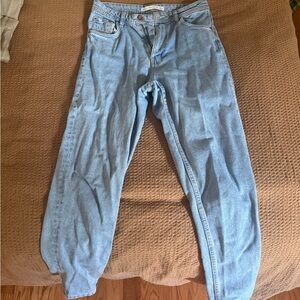 Zara Light Blue Boyfriend Jeans